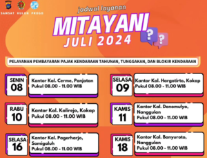 jadwal samsat keliling kulon progo