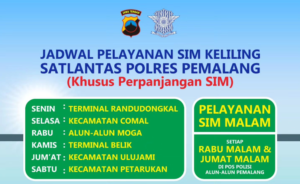 jadwal sim keliling pemalang | Info Jateng Pos