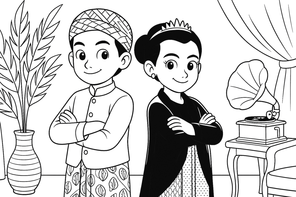 A black and white line drawing coloring page in capng | infojatengpos.com
